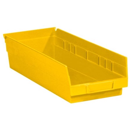 Bsc Preferred 17-7/8 x 6 5/8 x 4'' Yellow Plastic Shelf Bin Boxes, 20PK BUY00013207